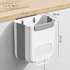 MUYA kitchen trash can wall-mounted foldable household kitchen waste cabinet door storage bucket bathroom toilet paper basket