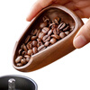 Coffee bean measuring tray walnut wooden coffee weighing bean tray spray coffee powder connecting bean tray tea spoon shovel Sapele style