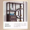 Cantonese wood journey ebony solid wood new Chinese style Bogu rack Duobao Pavilion living room partition bookshelf floor storage rack tea rack display cabinet Bogu rack left cabinet