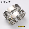 GIOIO adapts to Citizen watch strap steel strap adapts to original light kinetic energy mechanical watch folding buckle men's stainless steel bracelet newly added black full frosted 22mm