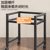 Zhuobo coffee table small table tea table mahjong table side table sofa side table storage rack tea cabinet CJ03 double layer black walnut color