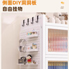 Smart Father steel storage cabinet baby feeding table baby supplies storage cabinet floor-standing multi-layer large capacity toy storage rack pearl white - 5 layers high 157cm long 60 wide 42cm free wheel
