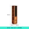 Lin's home entrance rotating full-length mirror full-body fitting hole board bookshelf bookcase floor-standing home turning wall QA1I Yage series