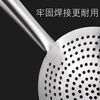 Huamuxi 304 stainless steel colander extra thick frying household chef commercial oil drum leak kitchen filter fishing spoon large strainer extra thick 304 1.5 thick steel handle 24cm household model