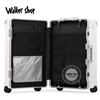 Walker Shop luggage 37-open large-capacity aluminum frame trolley case women's thickened multi-functional suitcase 30 inches 32 business cases men's silver 32 inches