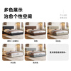 Suizhi government subsidized waffle leather bed, modern and simple master bedroom, high-end and atmospheric storage bed, double soft package wedding bed, single bed, newly upgraded silent bed board, 1.8m*2.0m frame structure, optional colors