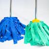 Hasdick blue terry cloth mop stainless steel long pole HKLY-24 factory absorbent mop cleaning tool mop