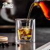 Bincoo double-layer coffee cup tasting cup anti-scalding espresso cup milk coffee ice American cup high-value glass cup
