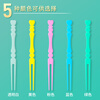 Teeth Point Disposable Fruit Fork Food Grade Plastic Fork Mall Tasting Pick Colorful Portable Pack Official Flagship Store 2 Bottles 100 Count Colorful