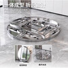 304 stainless steel round dining table folding table round built-in turntable dining table hotel home thickened large round table thickened 304 built-in full color pictures birds singing and flowers fragrant 1.46 meters built-in 1 meter turntable