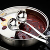 Stainless steel soup spoon colander, deeper and wider hot pot colander, kitchen utensils hot pot spoon set, light luxury stainless steel hot pot soup spoon + colander