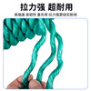 Work partner green nylon rope 10mm*50m outdoor binding rope plastic rope thickened wear-resistant binding rope binding rope anti-aging polyethylene drawstring truck binding