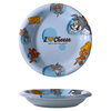 Tom and Jerry ceramic tableware plate, genuine round plate, high-looking dish plate, children's rice bowl, microwaveable home dining plate, Tom and Jerry Qimeng 8-inch Dundun round plate-blue