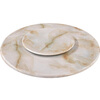 ZKHE marble countertop custom-made dining table coffee table TV countertop shoe cabinet sideboard entrance countertop natural marble diameter 0.65 round