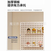 Magic Dou Shenghuo Hole Board Wall Wall Storage Rack Dormitory Display Rack Hanging Board Study Desk Organizing Storage Partition Rack Free Metal Hook White Thickened - Frame 120*80cm