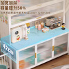 Smart Father steel storage cabinet baby feeding table baby supplies storage cabinet floor-standing multi-layer large capacity toy storage rack pearl white - 5 layers high 157cm long 60 wide 42cm free wheel