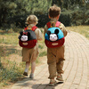 Disney (Disney) Kindergarten Children's School Bags, Boys and Girls, Lightweight Boys and Girls Cute Cartoon Backpacks for Travel, Black and Red