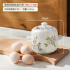 Lowe Jingdezhen ceramic binaural stew pot steamed egg bowl with lid household steamed egg special water-proof stew pot Buddha jumps over the wall pot