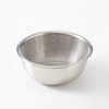 MUJI stainless steel basin tableware household kneading basin vegetable washing basin and basin cooking basin silver S diameter 16*height 6.5cm 4S