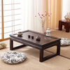 Shantou Lincun Japanese-style small tea table, Zen modern and simple solid wood kang table, bay window table, window sill low table, customized size, complete decoration