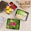 Ye Yu 40x30CM 316 stainless steel dumpling box household dumplings and wontons frozen crisper refrigerator storage box with lid main picture length 25 width 20 height 4 cm 316