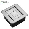 Merlin Gerin 304 stainless steel waterproof floor socket double door hidden five-hole floor ground socket five holes