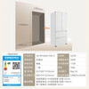 Toshiba White Pearl 546 French multi-door four-door zero-embedded first-class energy efficiency frequency conversion dual system multi-cycle energy-saving frost-free household refrigerator GR-RF546WI-PM171 White Pearl 546 new product French large freezer zero-embedded