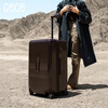 Cece large-capacity suitcase women's travel trolley case student universal wheel coded leather suitcase for men gun gray 26 inches