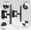 Suitable for Skyworth TV wallpaper bracket 65-100 inches split telescopic ultra-thin hanger rotating built-in universal black