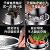 Carole stainless steel drain basket kitchen basin kitchen household fruit washing basket rice basin sieve thickening and basin German craftsmanship 316+ extra thick extra deep extra thick / 32cm solid basin with leakage basin