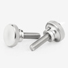 Xuanying 304 stainless steel high head knurled hand screw GB834 hand step screw bolt M2.5M3M4M5 M4*14 (5 pieces)