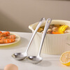 MAXCOOK soup spoon thickened stainless steel large spoon thickened spoon long handle cooking spoon porridge spoon MCCU1439