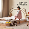 Original element solid wood children's bed cartoon soft bedside bear bed boy and girl Montessori platform bed 1.5 meters P101K