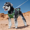 Hippie dog (hipidog) dog leash double-ring buckle harness small and medium-sized dog Schnauzer outdoor safety and explosion-proof harness dog walking leash Tian Green L (recommended weight 29-45 pounds)