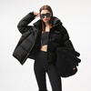Tambor Puff Down Jacket Women's Short Hooded Silhouette Winter Warm Jacket 5530338Z Black 160