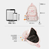 Viney schoolbag girls cute college students high school junior high school primary school students large-capacity backpack lightweight burden reduction simple computer bag travel backpack children 3-6 grades high appearance outdoor travel leisure