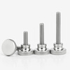 Xuanying 304 stainless steel high head knurled hand screw GB834 hand step screw bolt M2.5M3M4M5 M4*14 (5 pieces)