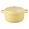 Household colorful enamel pot double-eared soup pot for soup stewing enamel pot non-stick pot multi-functional gas stove induction cooker 20CM white glass lid suitable for 1-4 people 20cm