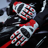 Seibertron Cybertronian motorcycle gloves winter riding motorcycle carbon fiber waterproof retro cold-proof warmth for men and women SPS-4P SPS-4P red and white eight-finger touch screen plus velvet model adult M corresponding to shoe size 40
