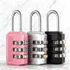 AUBURN password lock padlock outdoor waterproof door lock suitcase backpack password door padlock warehouse door lock 301A silver