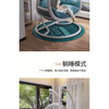 Yunfang hanging basket rattan chair home cradle chair indoor balcony hanging chair courtyard bird's nest drop spider plant double swing lazy hammock single coffee color + eight-piece set