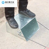 Stainless steel dustpan, garbage shovel, factory yard sanitation, thickened old-fashioned iron dustpan, outdoor cleaning dustpan, sanitation iron dustpan without wheels