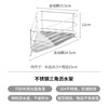 Frost Mountain Triangular Drain Rack 304 Stainless Steel Sink Corner Storage Rack Cup Holder Detergent Sponge Wipe Rack Stainless Steel Triangular Drain Rack Width 15.5 Height 12cm