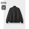 GXG Men's 25th Autumn New Product Two-Color Simple Casual Versatile Stand Collar Black 185/XXL