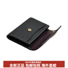 COACH CardCase10 Car Horse Flip Cross Pattern Leather Wallet Card Case Women's Black Basic Pack (Bag + Dust Bag)