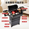 Vinoa 2025 multi-layer tattoo tool box, hairdressing, beauty, makeup and manicure box, large-capacity storage trolley case, black two-layer universal wheel