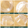 Disposable packaged tableware and chopsticks set with lid for home use, outdoor commercial use, wedding banquet reception, individually packaged disposable tableware with lid, 200 pieces of 480ML bowls + 200 pairs of chopsticks