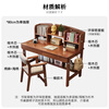 Kao children's solid wood desk bookshelf integrated study table home primary and secondary school student writing desk Y2026#1.2m single table