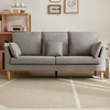 Quanyou Home Modern Simple Furniture Fabric Sofa Small Apartment Home Bedroom Living Room Solid Wood Leg Three-Seater Sofa