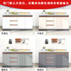 Mexueer widened 304 countertop integrated stove cabinet honeycomb aluminum cabinet stainless steel stove cabinet integrated cabinet kitchen cabinet corner cabinet 80*80
